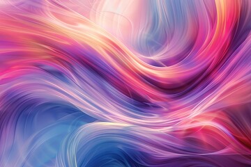 Abstract digital art with colorful swirling lines