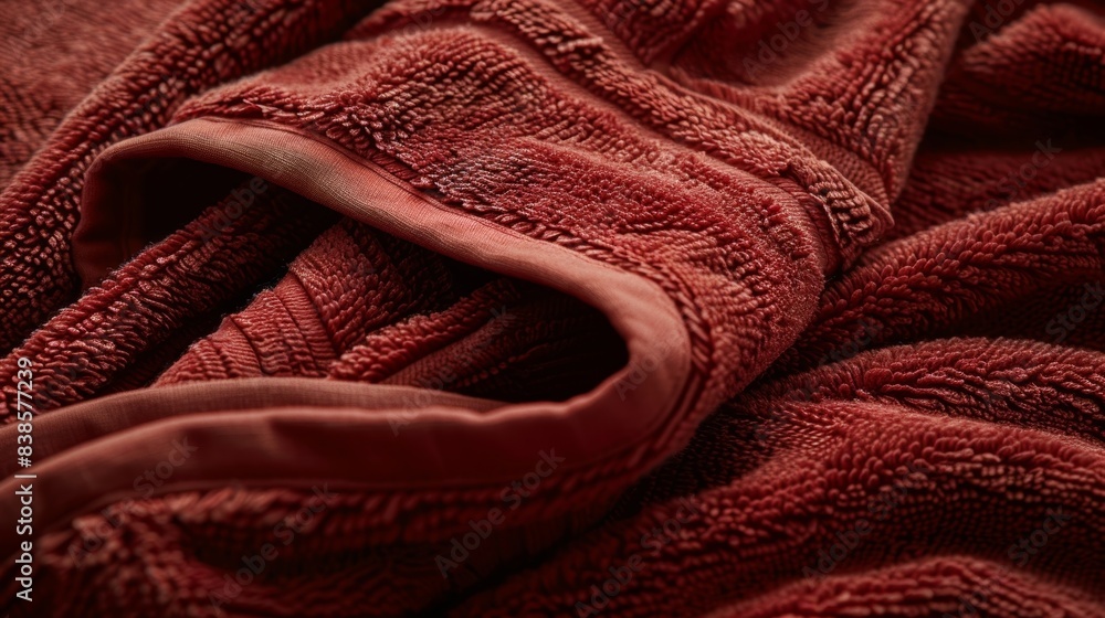 Poster the deep rich color of the bathrobe is accented by the soft tickly texture of the fabric. soft to th