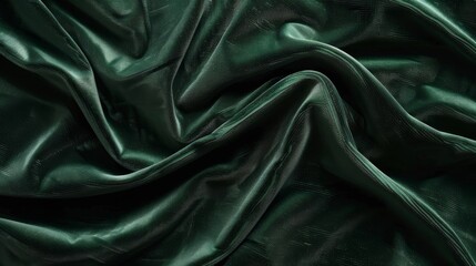 Obraz premium Dark Forest green ds A deep dark green velvet fabric with a slightly uneven texture that creates a sense of depth and mystery like walking through a lush forest