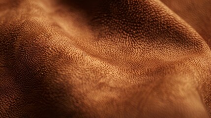 Fototapeta premium Fine grain A detailed closeup showcases the fine grain of suede fabric with closely packed fibers creating a refined and sophisticated pattern