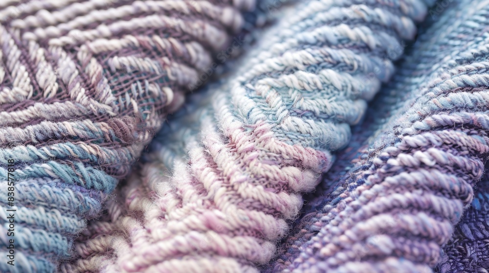 Poster strands of brushed wool overlap in a diagonal pattern giving the fabric a unique and eyecatching tex