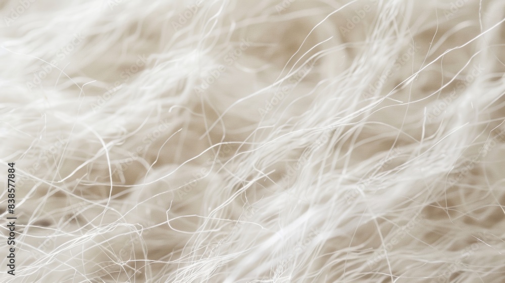 Poster fine wispy strands of cotton fibers intertwine in a tangled almost chaotic pattern creating a fluffy
