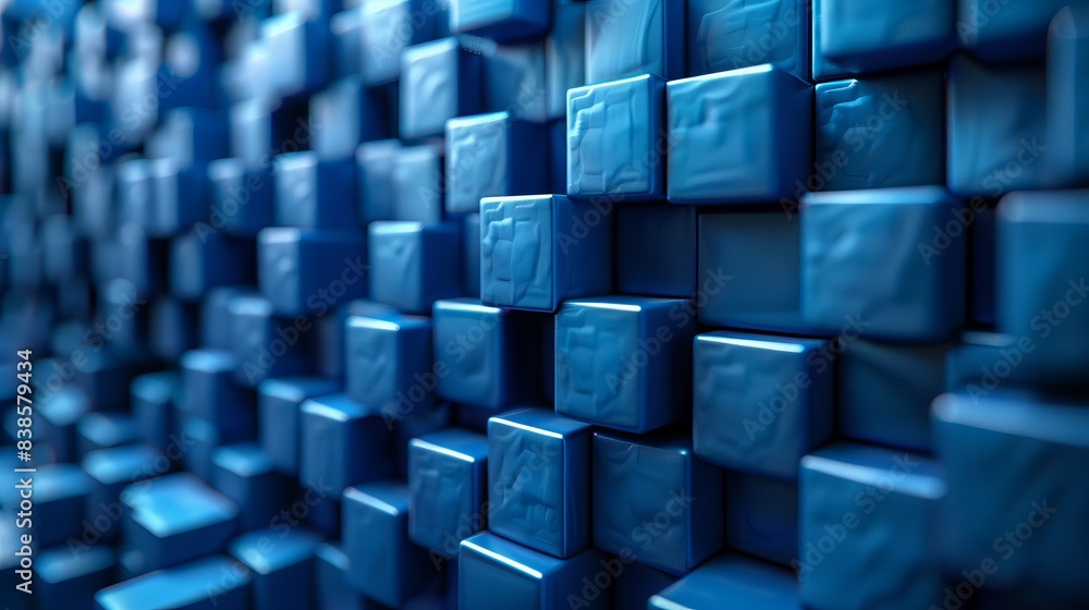 Poster patterned cube background