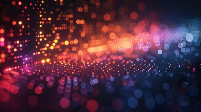 Pixel disintegration background with decay effect Dispersed dotted pattern Concept of disintegration with pixel mosaic textures of simple square particles Vector illustration on black