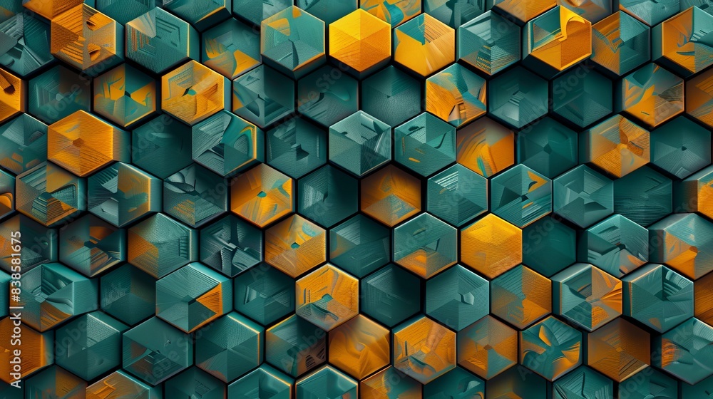 Poster seamless cubes pattern background