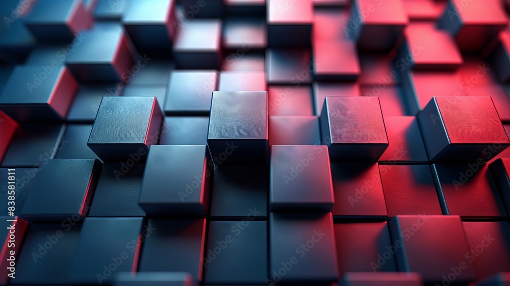 Poster seamless cubes pattern background