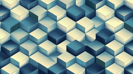 Seamless cubes pattern background