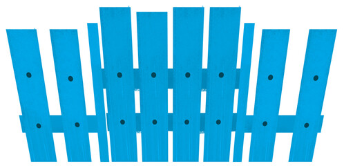 cartoon scene with wooden traditional farm fence planks isolated background illustration for children