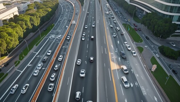 full high way with many cars