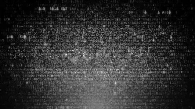 digital codes data stream graphic motion footage