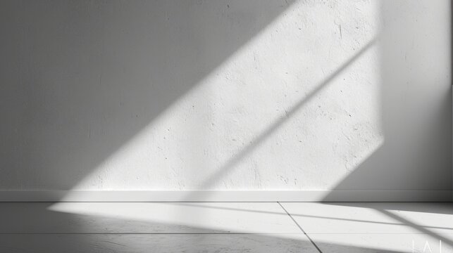 Empty Room Blank White Wall Gallery Business Display Monotone Abstract Art Background, Black and White Wall Abstraction, Minimalist Artwork Wallpaper, Modern Design Backdrop Texture