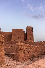 View at a kasbah in Morocco in summer