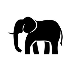 elephant logo vector icon illustration design