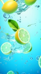 Lemon in water