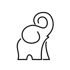 line African indian Elephant Logo Elephant Logo icon