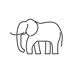 line African indian Elephant Logo Elephant Logo icon