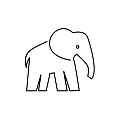 line African indian Elephant Logo Elephant Logo icon