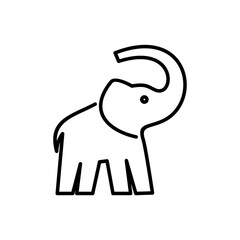 line African indian Elephant Logo Elephant Logo icon