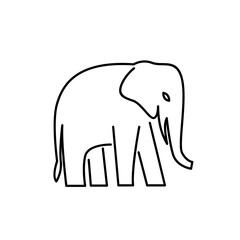 line African indian Elephant Logo Elephant Logo icon