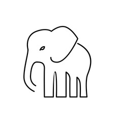 line African indian Elephant Logo Elephant Logo icon