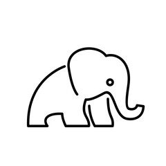 line African indian Elephant Logo Elephant Logo icon