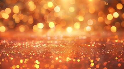 Obraz premium Glowing orange glitter background. Luxury orange background