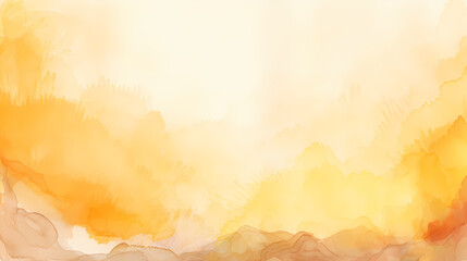 Yellow soft watercolor style background