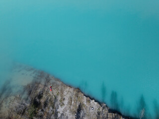Beautiful landscape near Abraham lake in Alberta, Canada 