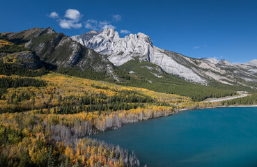 Beautiful landscape near Abraham lake in Alberta, Canada 