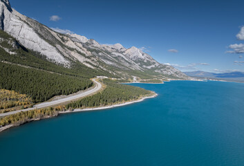 Beautiful landscape near Abraham lake in Alberta, Canada 