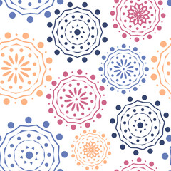 Vector. Perforated geometric patterns Papel Picado pattern. Hispanic Heritage Month. Polygonal seamless pattern for poster, cover, social network; for textiles, wallpaper, packaging, wrapping paper.