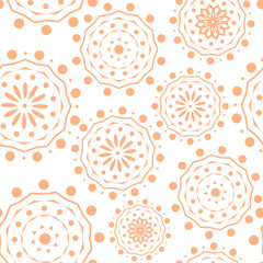 Vector. Perforated geometric patterns Papel Picado pattern. Hispanic Heritage Month. Polygonal seamless pattern for poster, cover, social network; for textiles, wallpaper, packaging, wrapping paper.