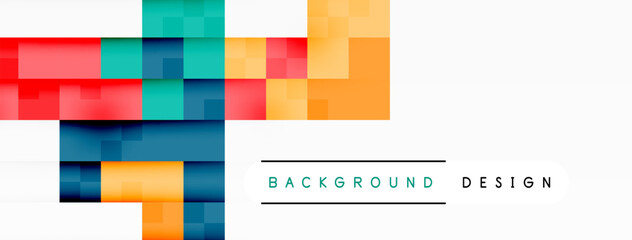 Dynamic colorful squares background. Vector Illustration For Wallpaper, Banner, Background, Card, Book Illustration, landing page