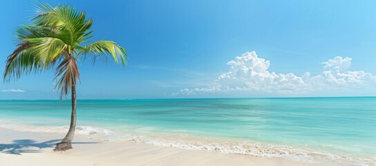 Obraz premium beach with palm trees