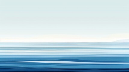 Fototapeta premium Blue striped wave background water flow stream 