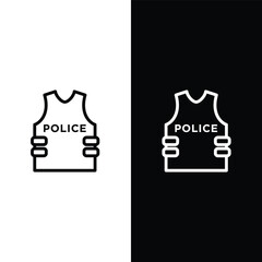 Bulletproof icon vector logo design template