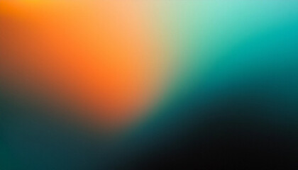 Teal, orange, and black color gradient background with a grainy texture effect. Ideal for posters, banners, and landing pages, creating a modern, vibrant, and dynamic visual appeal