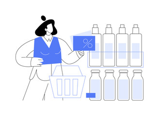 Coupons isolated cartoon vector illustrations.