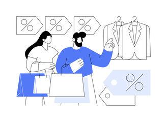 Final sale isolated cartoon vector illustrations.