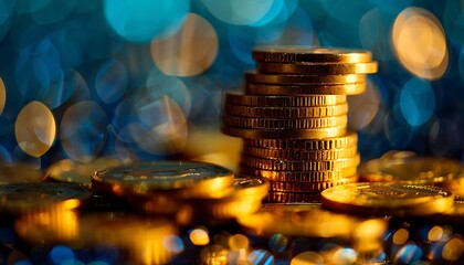 A golden globe illuminated with blockchain code patterns against a dark, sleek backdrop symbolizing the convergence of traditional wealth and modern digital finance