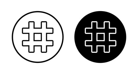 Hashtag icon vector isolated on white background. hashtag vector icon