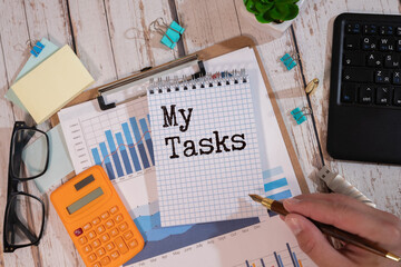 My Tasks - a section within a task management system, productivity app