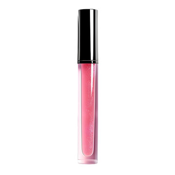 lip gloss tubes isolated on transparent background. generative ai
