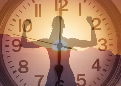 time to work, good healthy habits, successful rutine schedule concept 