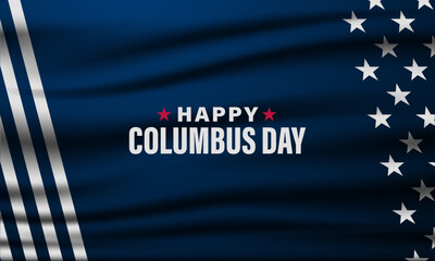 Happy Columbus Day background illustration