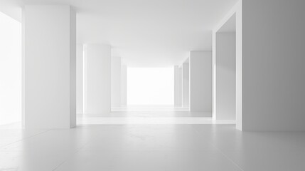 Clean white space with a large empty area and a smooth background.