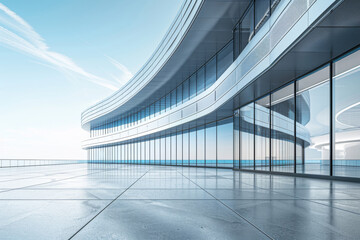 Concrete outdoor square building,Empty architectural background.
