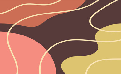 abstract backgrounds Hand drawn various shapes and doodle objects. Contemporary modern trendy vector illustrations. Every background is isolated. Pastel and colorful