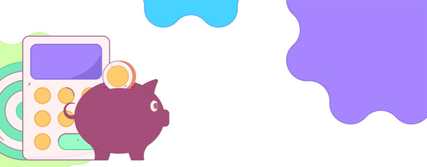 Internet financial management investment flat vector concept operation hand drawn illustration
