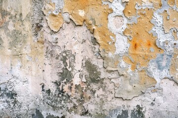 Fototapeta premium Wall with mold and moisture stains, old building